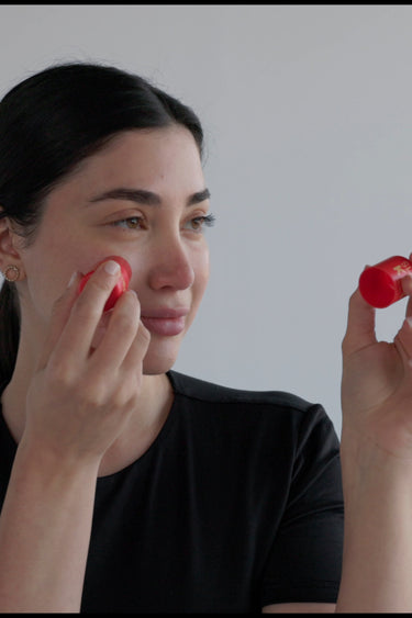 8:50 ShineKiss Jelly Tint as a cheek tint