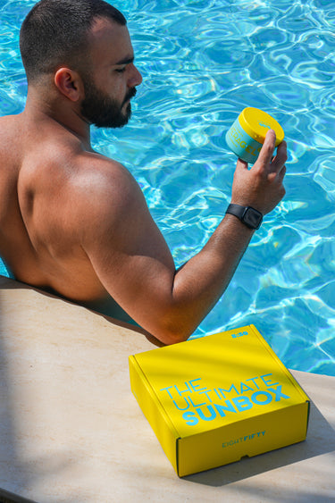 In the pool with The Ultimate Sun Box