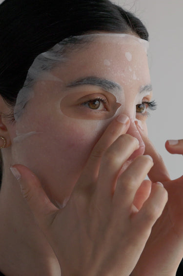 Wearing 8:50 SunSoothe Hydration Mask