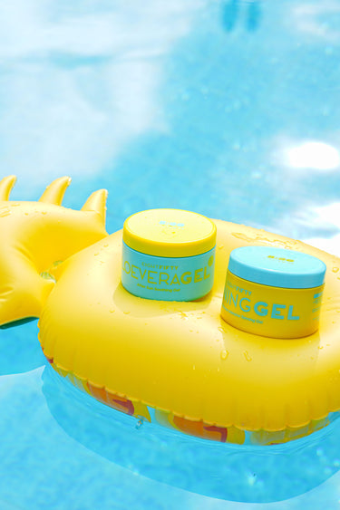8:50 Tanning Gel on a pineapple float